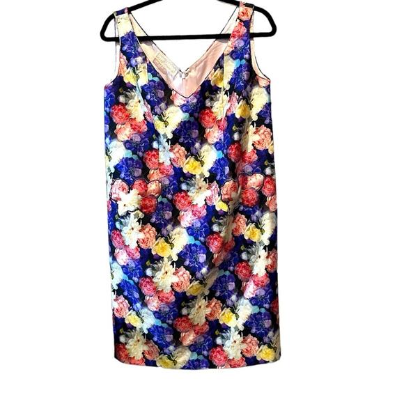 Peggy Jennings Vintage Floral Sheath Dress (see measurements) - Picture 1 of 11
